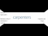 A barrister's in carpenters law