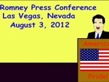 Mitt Romney Press Conference Las Vegas