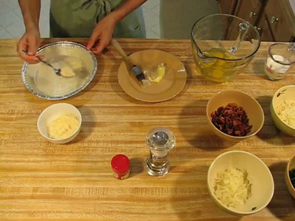 Crustless Spinach and Bacon Quiche Part 2