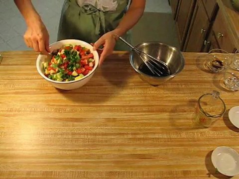 Cucumber and Tomato salad with a balsamic vinaigrette 2