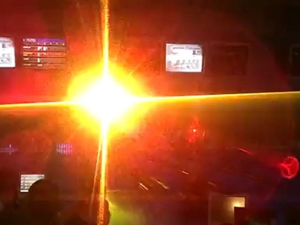 Laser show bowling center