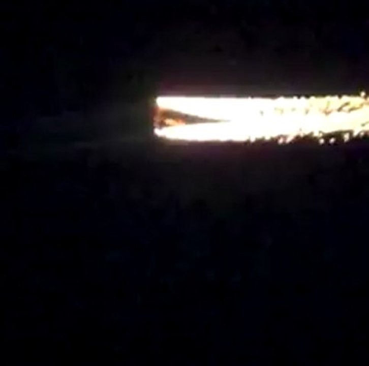 Pendant le air show de nuit a Oshkosh