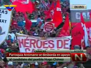 (VÍDEO) Caravana del Candidato Hugo Chávez en Antímano (3/3) 03.08.2012