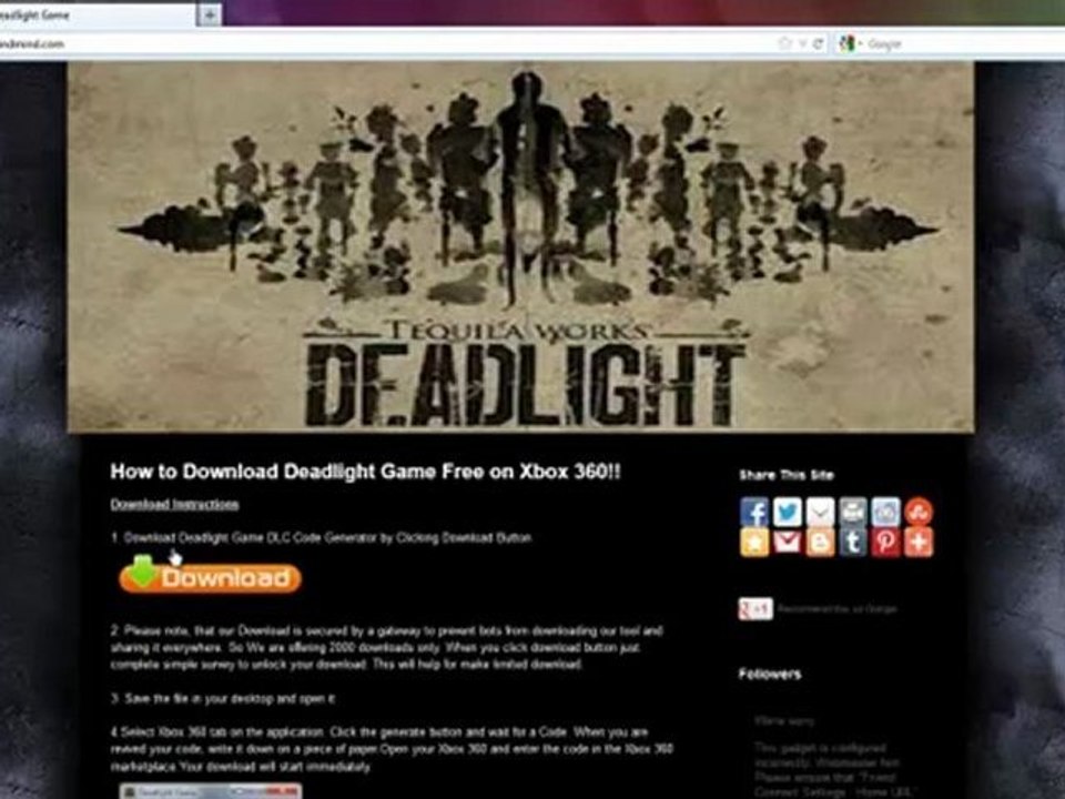 To get  deadlight  keygen