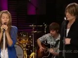 Miley Cyrus _ Billy Ray Cyrus-Butterfly Fly Away (LIVE AOL Sessions)
