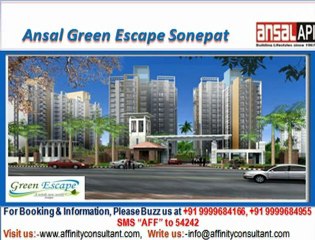 ansal api green escape phase ii sector 35 sonepat @ 09999684166