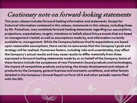 EPSILON MANAGEMENT CAPITAL PARAMETRIC