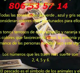 Numeros de la suerte de Piscis.Tarot-pareja-dinero-amor.com