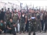 Syria فري برس حلب الباب  إنضمام كتيبة شهداء مدينة الباب إلى لواء التوحيد في حلب وريفها