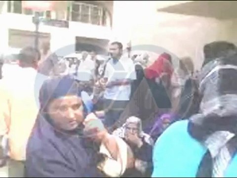 تظاهر معلمى الحصة أمام مديرية التعليم بكفرالشيخ