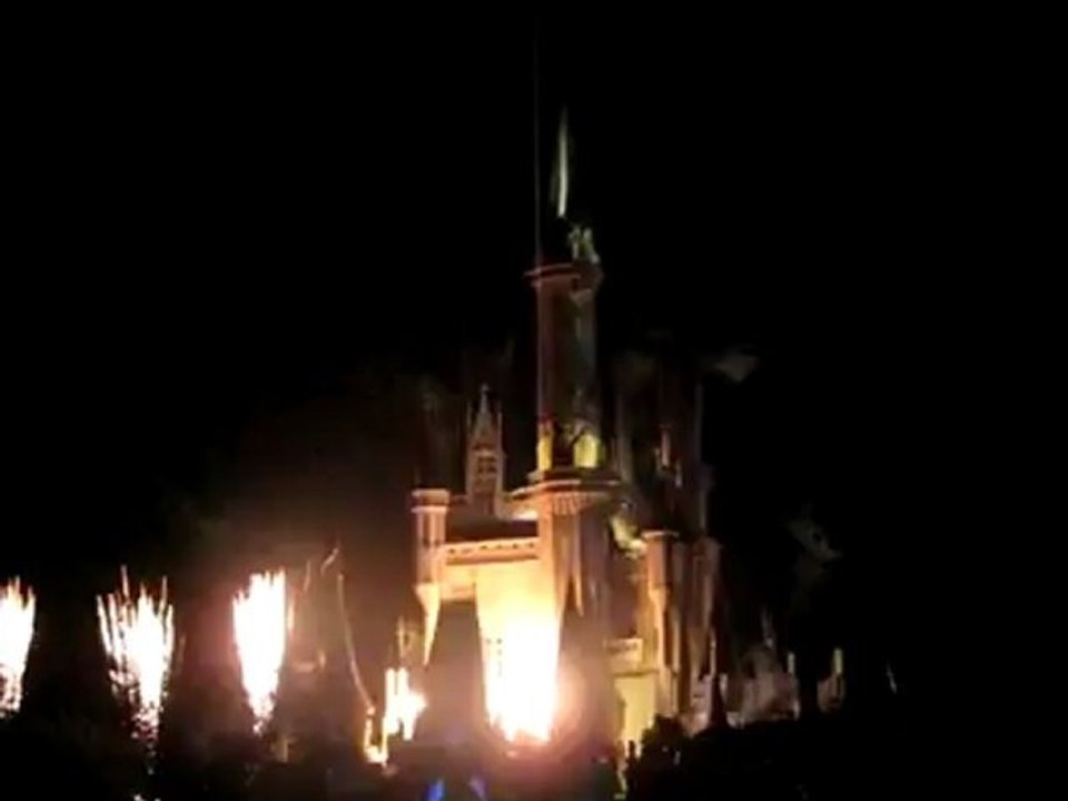 Magic Kingdom Castle Orlando Florida - Light Projection Show