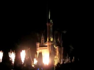 Magic Kingdom Castle Orlando Florida - Light Projection Show