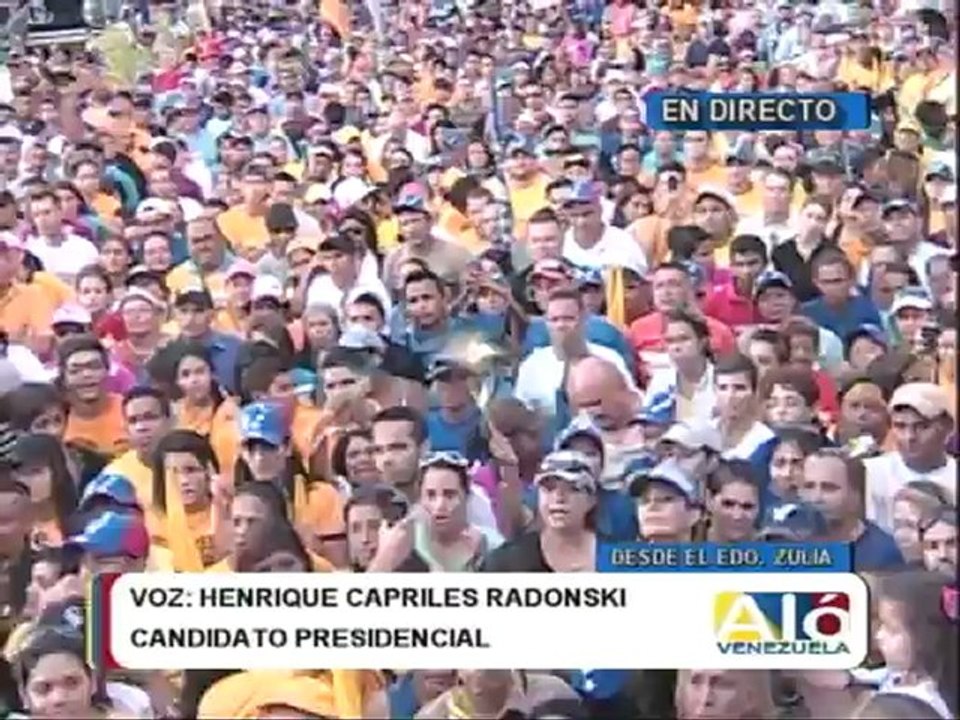 Capriles en Zulia: "En mi tendrán un presidente amigo, hermano, un aliado"