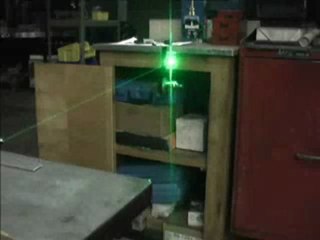 Burning Green Laser Pointer Torch