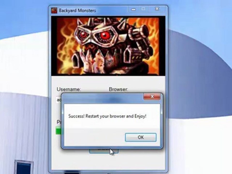 Working Bot Cheat Engine for Backyard Monsters August 2012