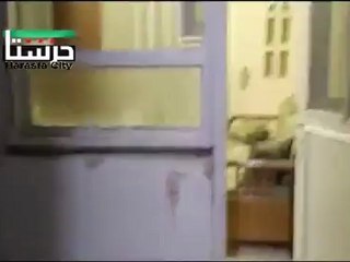 Syria Damascus فري برس - ريف دمشق حرستا آثار دمير و استهداف المنازل السكنية