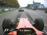 F1 2010 GP Malasia Massa Onboard Start [HQ] Engine Sounds
