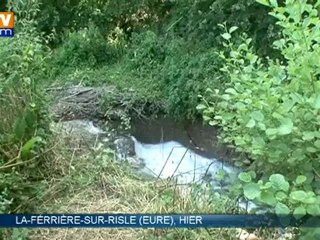 Une rivière avalée par un trou en Normandie