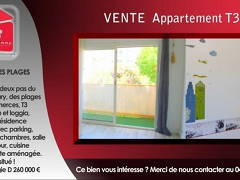 Appartement six fours les plages vente T3 six fours F3 a vendre six fours