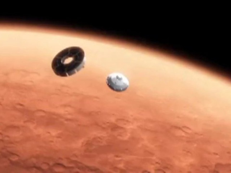 El explorador Curiosity se posa en Marte