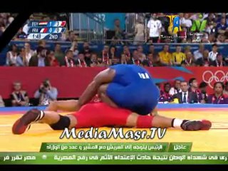 فوز كرم جابر على بطل فرنسا وتأهل للدور الاربعه