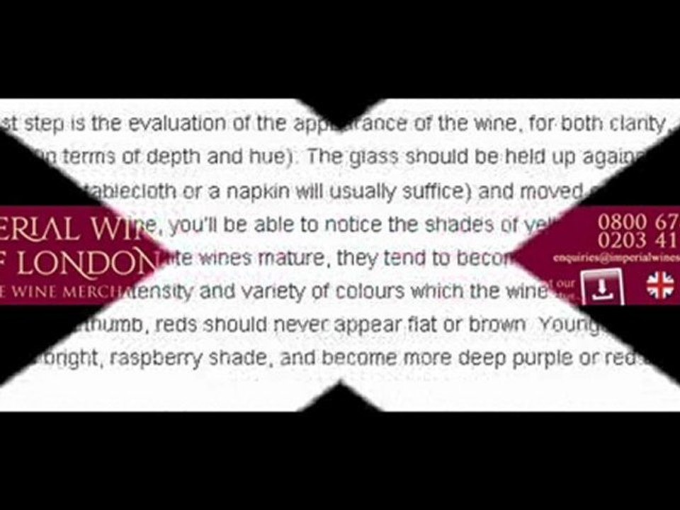 Evaluation of the appearance by wines of London