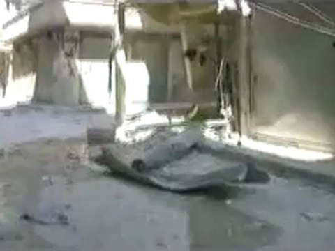 Syria فري برس حلب صلاح الدين آثار القصف العشوائي على الحي5 8 2012