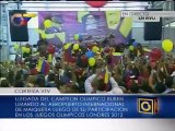 Limardo no pudo contener las lágrimas en su bienvenida en Venezuela