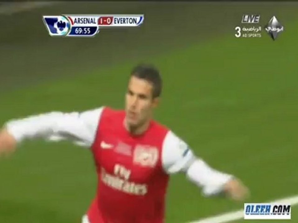 اجمل هدف لفان بيرسي مع ارسنال في الدوري الانجليزي هذا الموسم