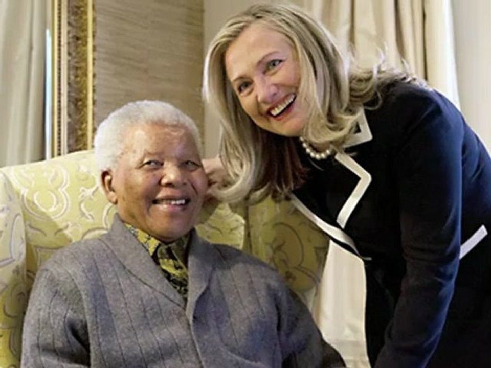 Hillary Clinton encontra Mandela