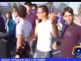 Scuola | In Puglia al via il 17 settembre