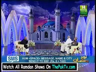 Noor e Ramzan Hum Ke Saath - 7th August 2012 (Seher) Part 2