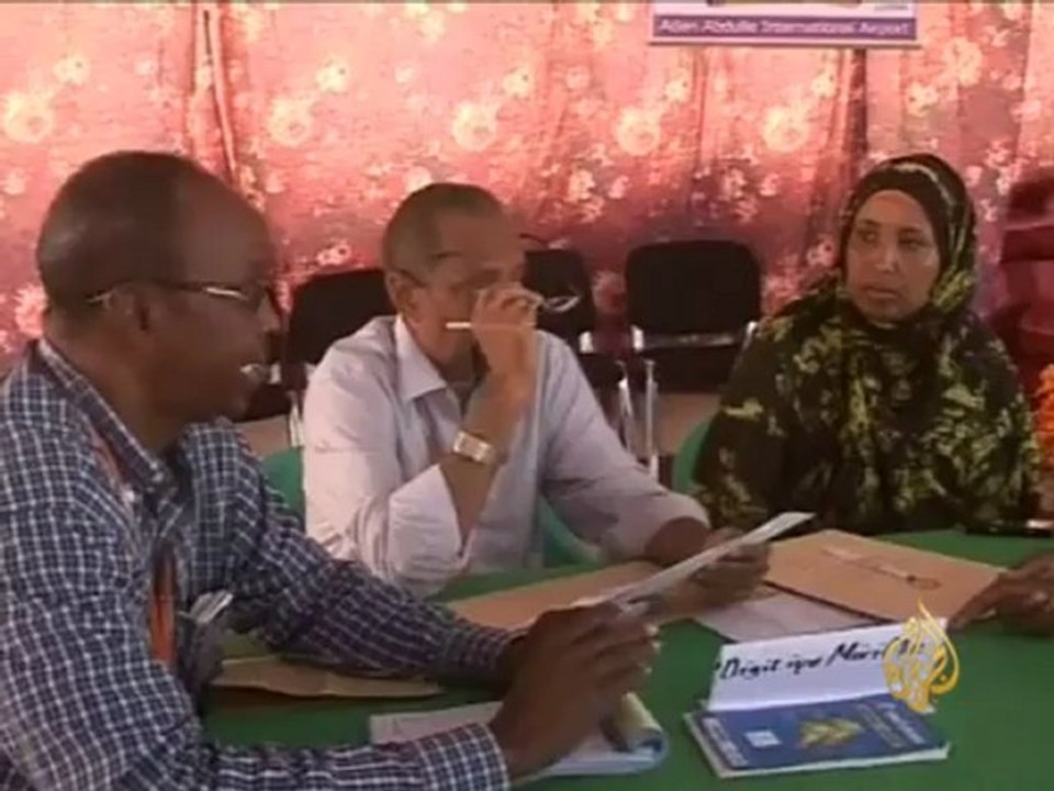 الإحتجاج على عملية اختيار أعضاء البرلمان الصومالي الجديد