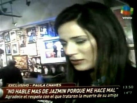 Paula nota en Intrusos - 06 de Agosto