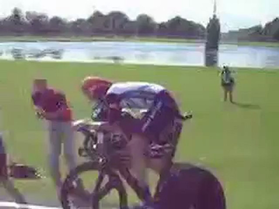 Bradley Wiggins Winning Olympic Elite Cycling Time Trial Gold