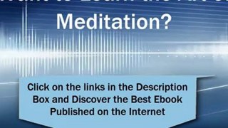 How to Meditate, Ebook For Beginners