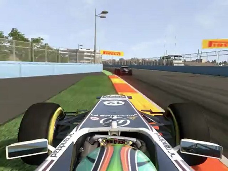 F1 2011 - GP d'Europe - Kier vs Schumacher en onboard (2)