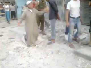 Syria فري برس  حلب آثار قصف على حي القاطرجي   7_8_2012 ج1