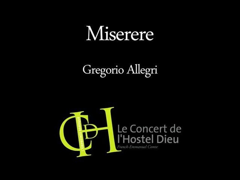 Miserere de Gregorio Allegri expliqué à tous
