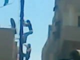 Syria فري برس  دمشق رفع علم الإستقلال على بعد أمتار من ساحة شمدين 5 8 2012
