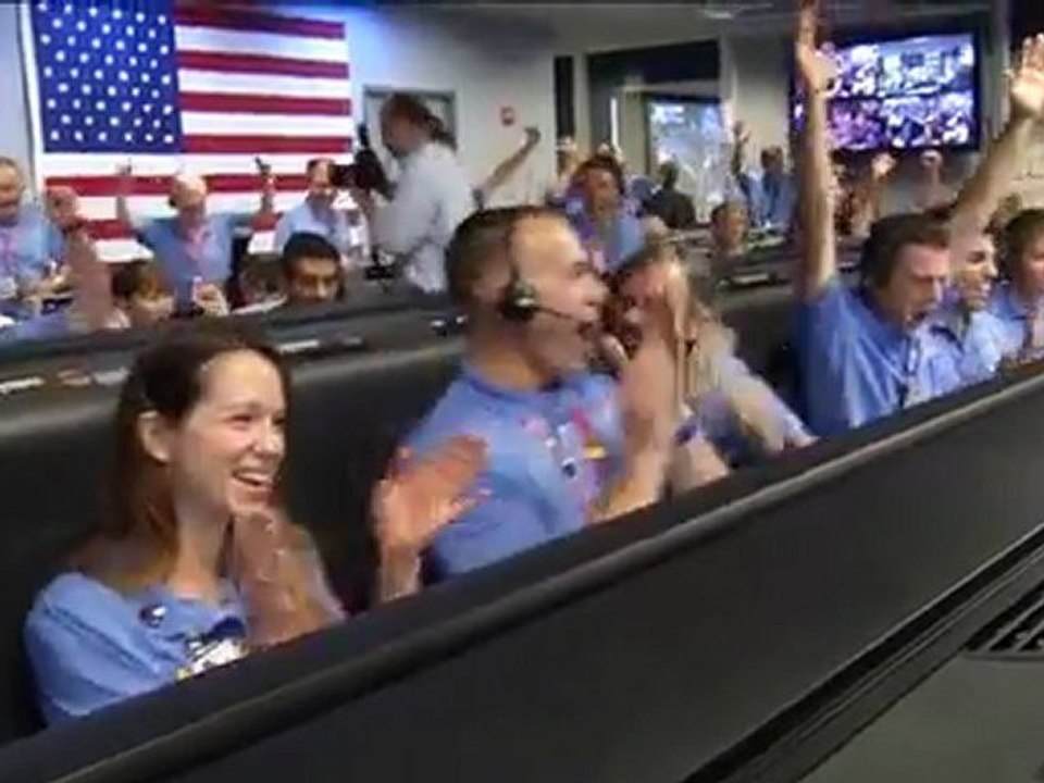 L'atterrissage de Curiosity depuis le JPL, en Californie