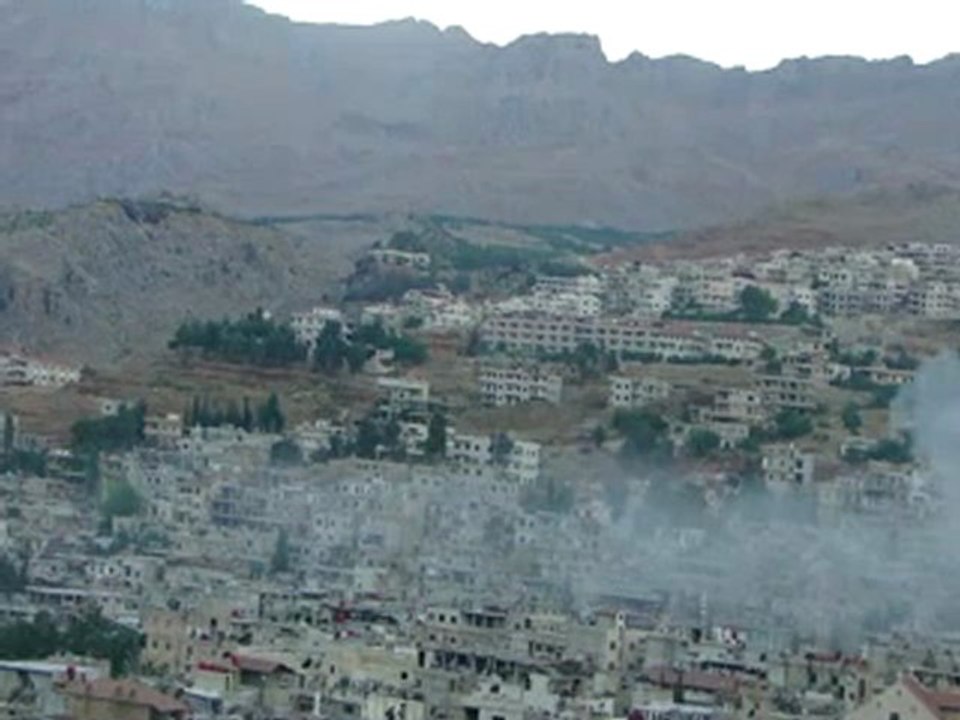 Syria فري برس  ريف دمشق القصف العنيف على الزبداني صباح 6  8  2012 ج2