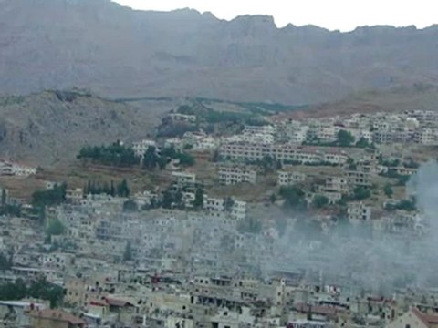 Syria فري برس ريف دمشق القصف العنيف على الزبداني صباح 6 8 2012 ج2