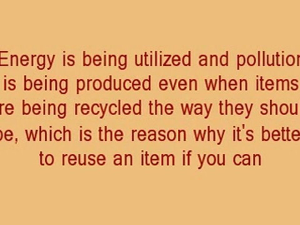 Living green is necessary and right here will certainly be talking about the three R's connected