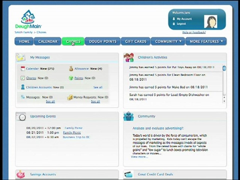 Chores Tracker and Organization Tools by DoughMain.com