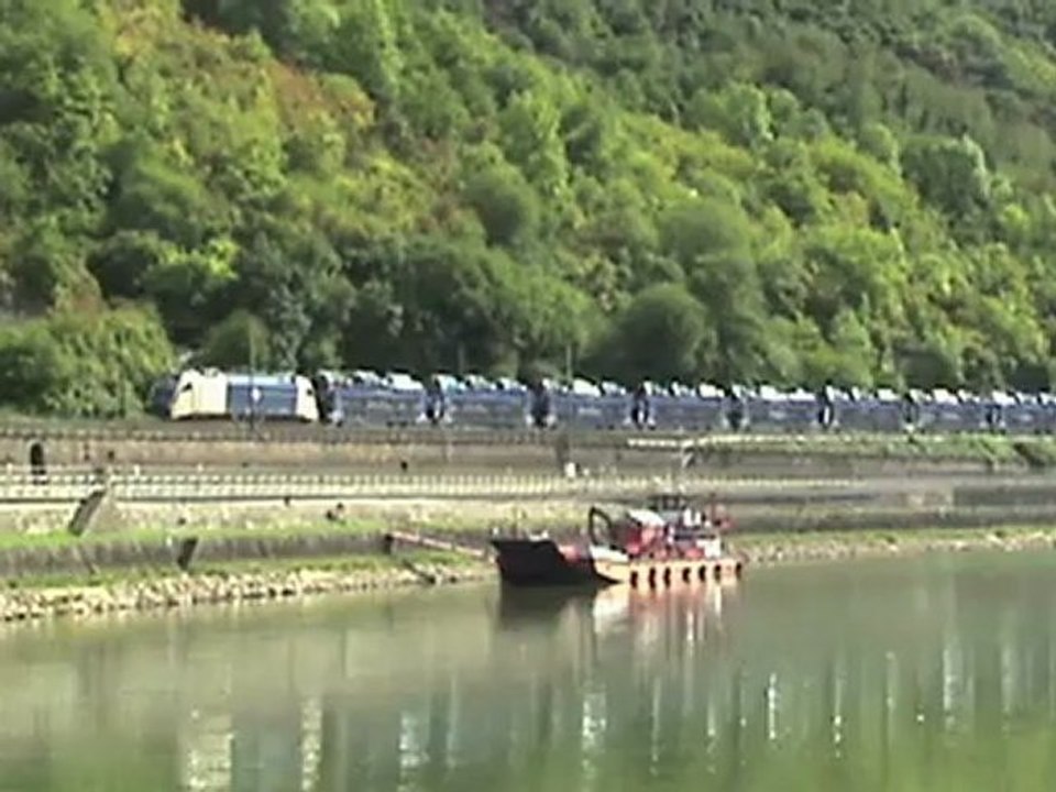 Züge Nordportale Loreley Tunnel, WLB Taurus, 3x 101, 151, 2x 152, 2x 185, SBB Cargo Re482, 2x 427