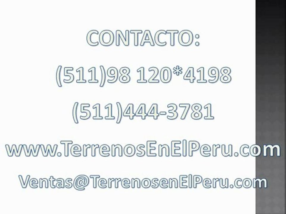 Terrenos a la venta