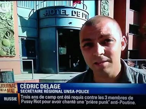 Cédric DELAGE Syndicat UNSA Police Août 2012