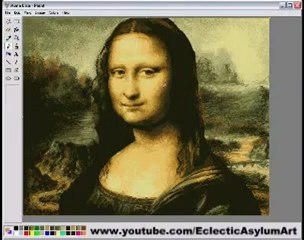 How to paint the MONA LISA with MS PAINT