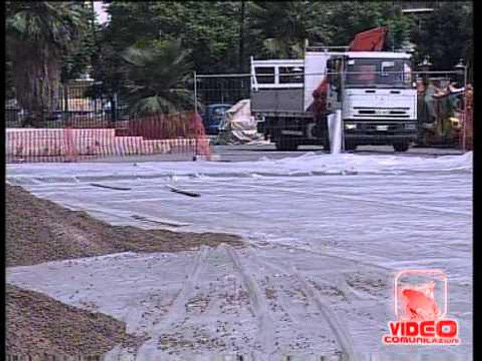 Napoli - Coppa Davis, al via lavori alla rotonda Diaz (07.08.12)